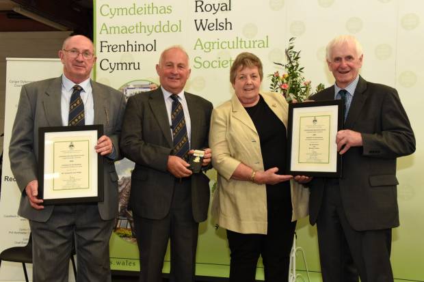 Fab Four Four of our top team who work so hard for the NSA Wales & Border Ram Sales have been honoured by the Royal Welsh Agricultural Society at its AGM. They are, left to right, Andrew Jones, Gwynne Davies, Pam and Jeff Chilman.